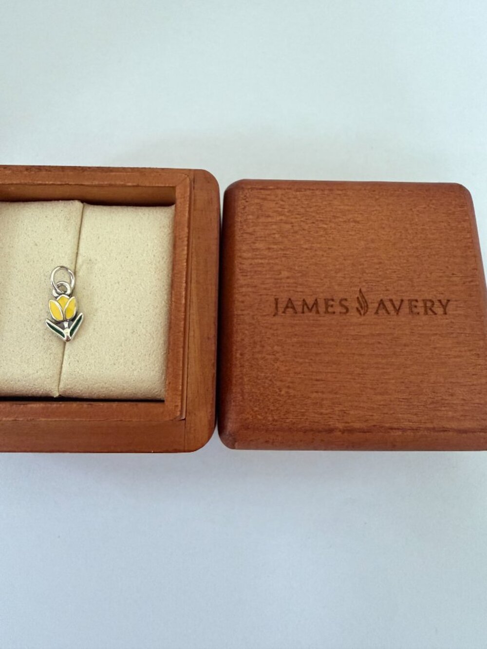 James Avery Yellow Enamel Mini Tulip Charm